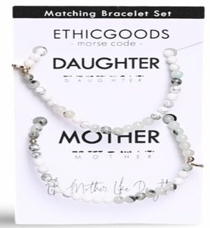 BRACELETSET/Mom & Daught. Jasp